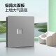 BULL switch socket/five-hole socket/concealed installation/switch panel/usb socket/TV network socket/G12 gray [one phone]