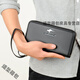 Buchao Miao New Herren Wallet Herren Long Handtasche Herren Handy Bag Card Bag Hand Graps Bag Herren Multi-Card Reißverschluss Langtasche Lzd Brown Handtasche [verbessert mit Armband]