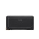 Cnoles Wallet Women's Long Fashion Clutch Simple Versatile Hand-Wrapped Wallet Casual Multifunctional Coin Card Holder K176A Black
