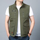 JP Men's Vest Casual Quick Dry Jacket Multipocket Photography Vest 2206 Khaki L (125jin [Jin entspricht 0,5 kg] -140jin [Jin ist gleich 0,5 kg])