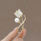 WEISHINI brooch, imitation mother-of-pearl brooch, imitation pearl tulip, delicate flowers, temperament, suit coat, accessories corsage, exquisite imitation pearl tulip, A23-108