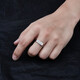 Jibaolou PT950 platinum men's ring platinum carving rectangular live men's ring customized New Year's Day gift 6.67g