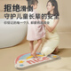 Dajiang Flocking Bathroom Mat Salle de bain Anti-slip Absorbant le tapis de pied semi-cercle 45x75cm