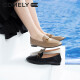 COMELY loafers women's cow/sheepskin flat slip-on shoes round toe small leather shoes camel color 37