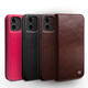 Genuine leather suitable for Apple 12 Promax mobile phone case iPhone13pro/12mini protective cover flap anti-fall full cover men's model Apple 12 Pro Max classic black (6.7 inches)