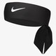 耐克（NIKE） Dri-FIT 运动发带头带男女通用 运动保护护具 吸汗排汗舒适贴合 黑色