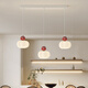 Zhuansi Restaurant Chandelier minimaliste Long Strip Designer 5-HEAD CRAME Style Dining Table Lampe de salle à manger simple MODER