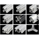 Profil en aluminium ClCEY 3030 Profil en alliage d'aluminium industriel standard européen 30 * 30 Profil de profil de profil en aluminium Profil 3030 Aluminium European Standard 6630R (enchères privées non expédiées)