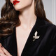 Jay brooch, high-end corsage, suit accessories, birthday gift for mother, mother-in-law, elders
