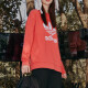 阿迪达斯（adidas）三叶草卫衣女装大Logo户外运动服休闲时尚潮流宽松圆领套头衫 FM3291 M
