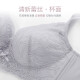 Urban Beauty Underwear Women's Wireless Lace Breathable Palm Cup BC Thin Cup Widened Side Ratio Breast Reduction Bra 2B05A3 Light Silver Gray 34/75B Cup