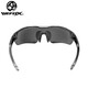 WEFOXWEFOX 2023 Outdoor Cycling Driving Glasses Anti-UV Enhanced Clarity Anti-glare Fishing Polarized Glasses 1105 Gray Gray Film (With Glasses Case)
