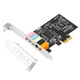 MOGE desktop PCIE 5.1-channel surround sound 6-channel sound card independent audio card desktop PCIE built-in sound card MC2206