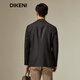 Dikeni [100% en laine] Nouveau automne à la veste d'affaires facile à maintenir de haute qualité pour le charbon de bois profond gris 165 / 88a