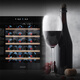 BOROGOM fully embedded wine cabinet NG105VTI air-cooled frost-free constant temperature wine cabinet refrigerated cabinet embedded cabinet wall cabinet black