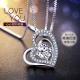 [Spot Flash] Star Eye Jewelry S925 Necklace Female Moissanite Diamond D Color Carat Luxury Group Inlaid Clavicle Chain Snowflake Bull Head Crown Smart Heartbeat Pendant for Girlfriend Gift Handbag Gift Box