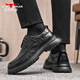 Bull family men's shoes 2025 autumn and winter new British style business casual leather shoes large toe heightening formal shoes men's wedding shoes