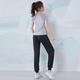 COZOK fitness suit for women in autumn and winter plus velvet yoga clothing equipment for running morning jogging professional long-sleeved thin sportswear blue [long] five-piece set ETC15924 L Recommended 105-120 Jin [Jin equals 0.5 kg]