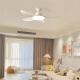 
Beautiful lamps and Guangdong Zhongshan lamps simple modern fan lamp restaurant chandeliers cream wood style dining room dining table fan chandeliers full spectrum 46-673A absorb black top dark wood grain leaves