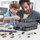 YuxingMowang Military Remote Control Electric Mammoth World World World Tank LEGO Assemblage compatible Blocons de construction Toys Boys Birthday Gift Tiger Tank [Version télécommande + Effet sonore]