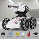 Télécommande Toys Toys Children's Car Gesture Senting Remote Control Control Car Racing Racing Four-roue Drift peut lancer des cascades spéciales, peut générer des balles aquatiques + des bulles + des réservoirs à puces doux [Dual intelligent