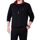 Playboy Sports-Anzug Herren-Herren-Set Frühling und Herbst neuer Dad-Anzug großer Größe mittleren und älteren Gelegenheits-Running-Sportanzugs 3937 Black [Frühlings- und Herbst-Drei-teiliger Set] 3xl [Vorgeschlagen 161-180jin [Jin entspricht etwa 0,5 kg]]