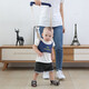 Hug Duck Baby Toddler Belt Summer Learning Walking Carrier Anti-strangle Baby Breathable Four Seasons Anti-Loss Children Toddler Belt Simple Style-Dark Blue