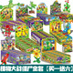 Plante vs zombie Building Block Box Box Small Particules Blind Box Childre