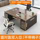 Mu Zhexi office furniture desk double seat face-to-face manager's room modern financial table (double short cabinet) 160*120*75