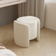 Yete makeup stool for bedroom girls with storage and multifunctional makeup chair internet celebrity simple modern sherpa dressing table stool cream white