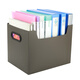 KOBEST (KOBEST) Gran capacidad Libro secundario Libro de escritorio Organización de almacenamiento Caja de almacenamiento de ropa doméstica Multi-función Caja organizadora de libros de texto Artifacto de almacenamiento Black-P9900/P9901 Gran tamaño-32x24x25cm
