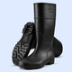 
Junbu (JUNBU) rain boots men and women high tube outdoor water shoes fishing car wash rain water non-slip labor protection rain boots wear-resistant rubber shoes black high tube anti-slip 39