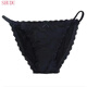 Shudu sexy einteiliger Bikini-Tanga heißer Milchseide Sportbesprechungen für Frauen weiß M [80-100jin [Jin gleich 0,5 kg]]]