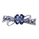 Case makeup Chinese Valentine's Day bow hairpin hairpin for women Korean back of head one-word clip rhinestone Korean spring clip top clip hairpin violet (gift box)