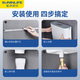 Shantou Lincun water tank toilet flush tank toilet squat toilet water tank bathroom large capacity toilet water tank set Zhenxiang high water distribution parts + reinforced main body