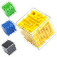 3D three-dimensional magic maze children's toy, six-sided walking beads to break through levels, concentration training, Rubik's cube, decompression and unlocking, 3 random styles - can be noted