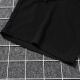 Scarecrow (MEXICAN) shorts men's summer men's fashion solid color versatile five-quarter pants men's casual sports beach pants black.L