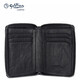 Jinlilai Wallet Herrengeschäft Kurzes multifunktionales Reißverschluss Brieftasche Geschenkbox High-End Practical Birthday Gift für Papa Black Top Cowhide Vertikaler kurzer Reißverschluss Brieftasche