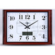 Combasi Square Large Walluhr Ultra-geäußertes Sound Office Wohnzimmer Uhr Chinesische einfache künstlerische Quarz Uhr Wallhalterung 6626b Luminöses Holz Getreide Weiß 20 Zoll