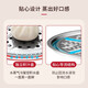 ASD steamer double-layered food-grade stainless steel household small steamer thickened gas induction cooker two-layer steamed buns steamed fish pot multi-purpose steamer for 3-4 people - 28cm