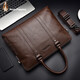 
Hush Puppies briefcase one-shoulder slanted handbag genuine leather clutch for men business bag computer bag gift brown