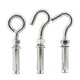 Jingxuan 304 stainless steel expansion screw hook expansion bolt hook manhole cover pull-up screw M6M8M10M12 M6 normal opening punch 10mm