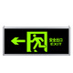 Shizuo safety indicator light with battery, self-illuminating fire sign with battery, self-illuminating sign - single side (safety exit)