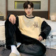 
Yishan House 2024 new pajamas men's autumn and winter thickened coral velvet teenager warm winter home clothing set KZY3887 2XL code recommendation (150Jin [Jin equals 0.5 kg])