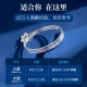 Coveni [delivery certificate] S999 fine silver bracelet ladies light luxury Sansheng III solid silver bracelet silver multi-layer bracelet girlfriends birthday Christmas gift for girlfriend wife about 58~60mm suitable for 80-110 catties-Valentine's Day