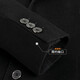 
Fazeya Hengyuanxiang cashmere coat men's mid-length windbreaker woolen coat wool woolen suit collar slim back slit black 180/XL size
