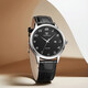 TIAN WANG Watch Men's Fashion Quartz Watch Couple Watch Women's Belt National Watch Waterproof Watch Valentine's Day Gift 3886 Black Disk Black Belt Men's Watch + Tempered Film