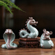 Leipin Geyao tea pet ornaments. Open the piece to raise the twelve zodiac signs. Handmade tea toy. Mini cute tea table creative ornaments. Geyao twelve zodiac tea pets - dragon.