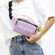 Chajin's new style women's waist bag, sports and fashionable Korean style shoulder chest bag, lightweight and versatile mobile phone bag, casual travel crossbody bag, purple