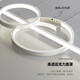 Chu Impression Restaurant Leichte Kronleuchter leichte Luxuslampe moderne einfache Esszimmer Esstisch Bar Taipei European Minimalist Long Strip Kreatives Design Sinn ZY687-1000 Smart Voice (weiß) -R97